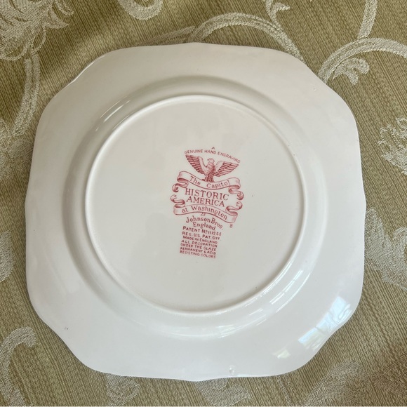 Johnson Brothers plate The Capitol at Washington Historic plate made in … - Picture 5 of 7